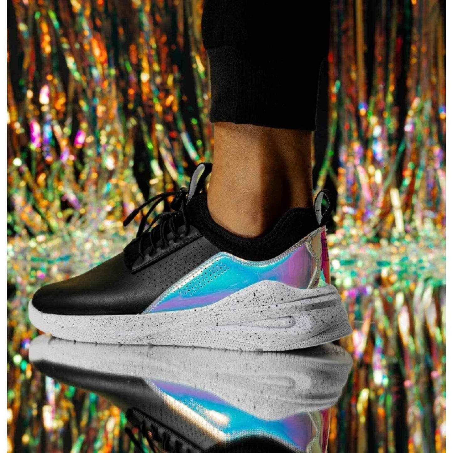 Clove Classic Shoes Sneakers Healthcare Nursing Black Holographic Limited Ed 7.5 - Premium Clothing, Shoes & Accessories:Women:Women's Shoes:Athletic Shoes from Clove - Just $128.99! Shop now at Finds For You