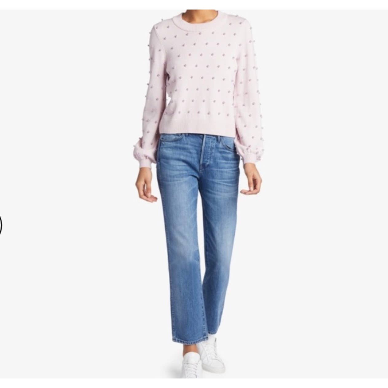 Milly Revolve Pearl Sweater Knit Crew Neck Wool Size P New - Premium from MILLY - Just $175.0! Shop now at Finds For You