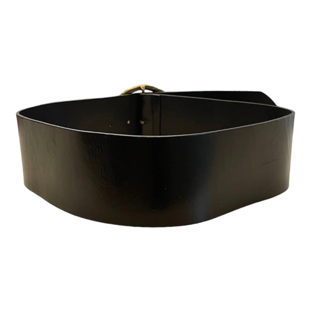 Anthropologie Wide Leather Belt Size XS/S Black New - Premium from Anthropologie - Just $98.0! Shop now at Finds For You