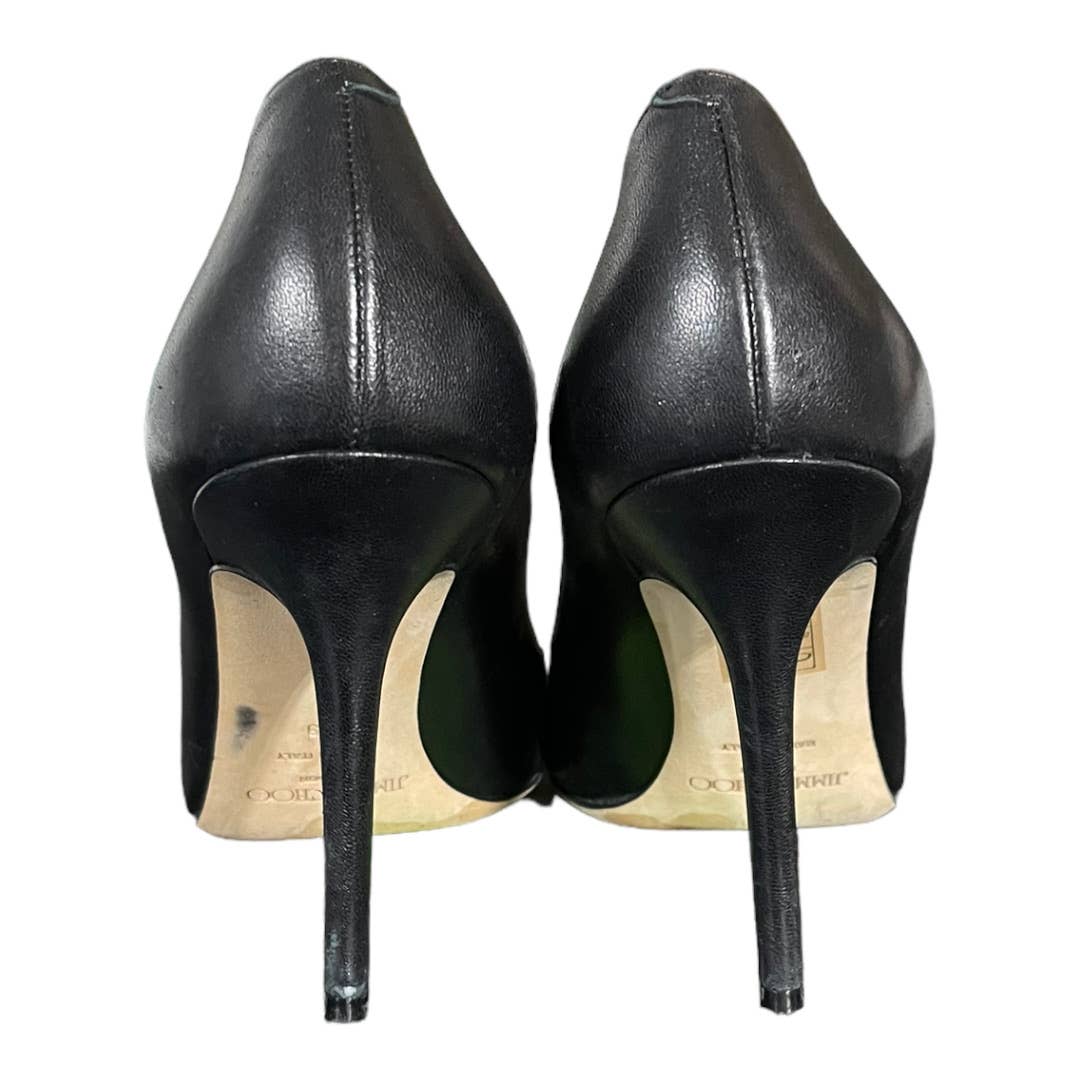 Jimmy Choo Amika Black Studded Cap Toe Pumps Heels Size 39 9 US Black - Premium from Jimmy Choo - Just $199.00! Shop now at Finds For You