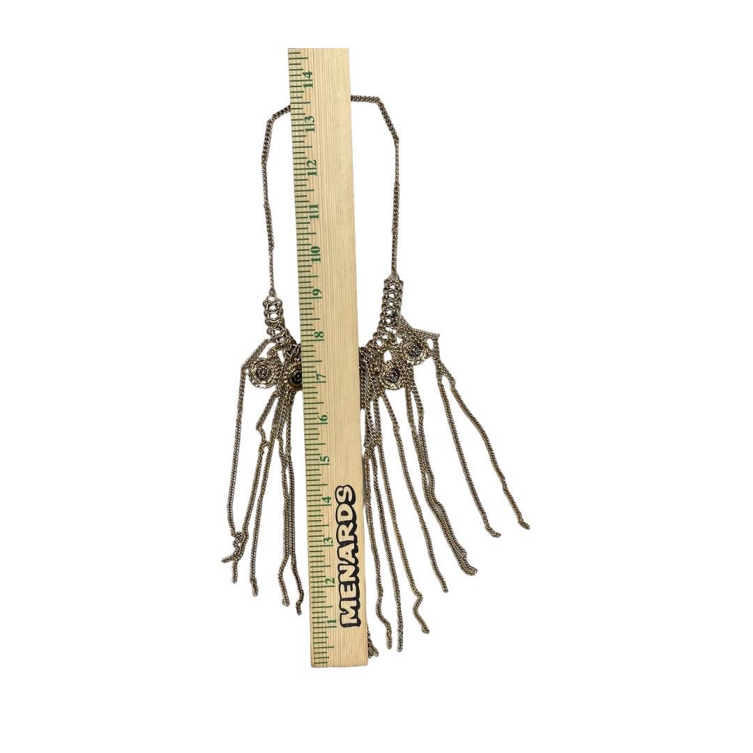 Free People Queen of the Rodeo Necklace Bohemian Fringe Gold New - Premium from Free People - Just $89.00! Shop now at Finds For You
