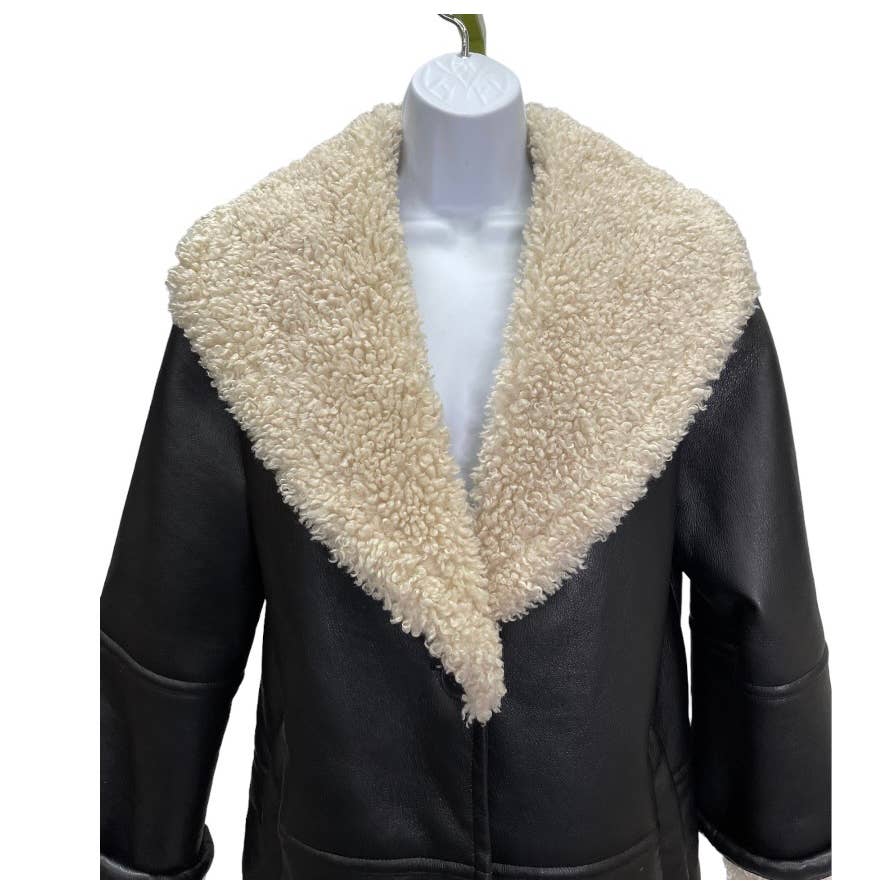 Free People Winnie Vegan Car Coat Jacket Size M Black - Premium  from Free People - Just $229.0! Shop now at Finds For You