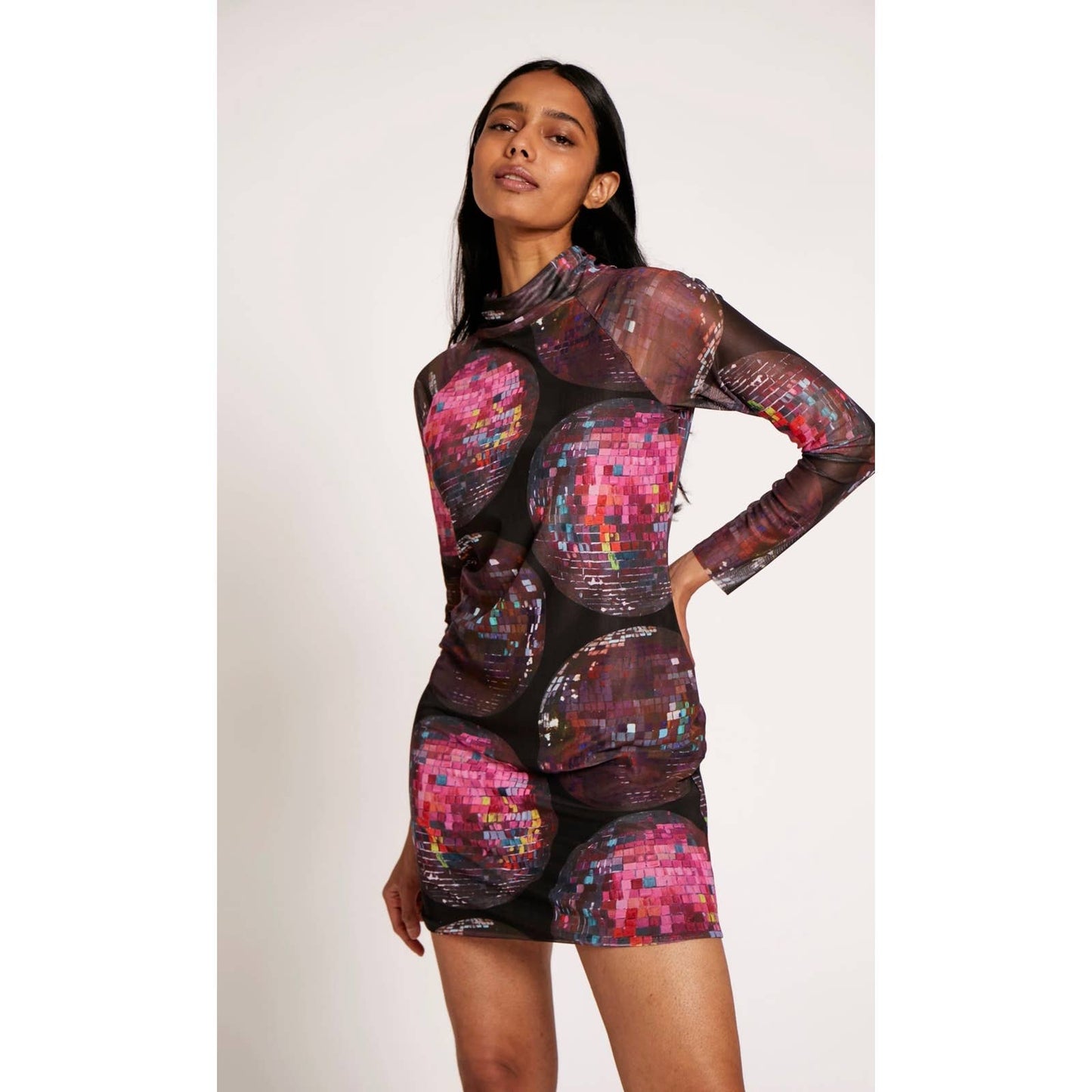 Anthropologie Rachel Antonoff Disco Ball Lilly Stretch Mesh Dress Bodycon 1X - Premium from Anthropologie - Just $259.0! Shop now at Finds For You