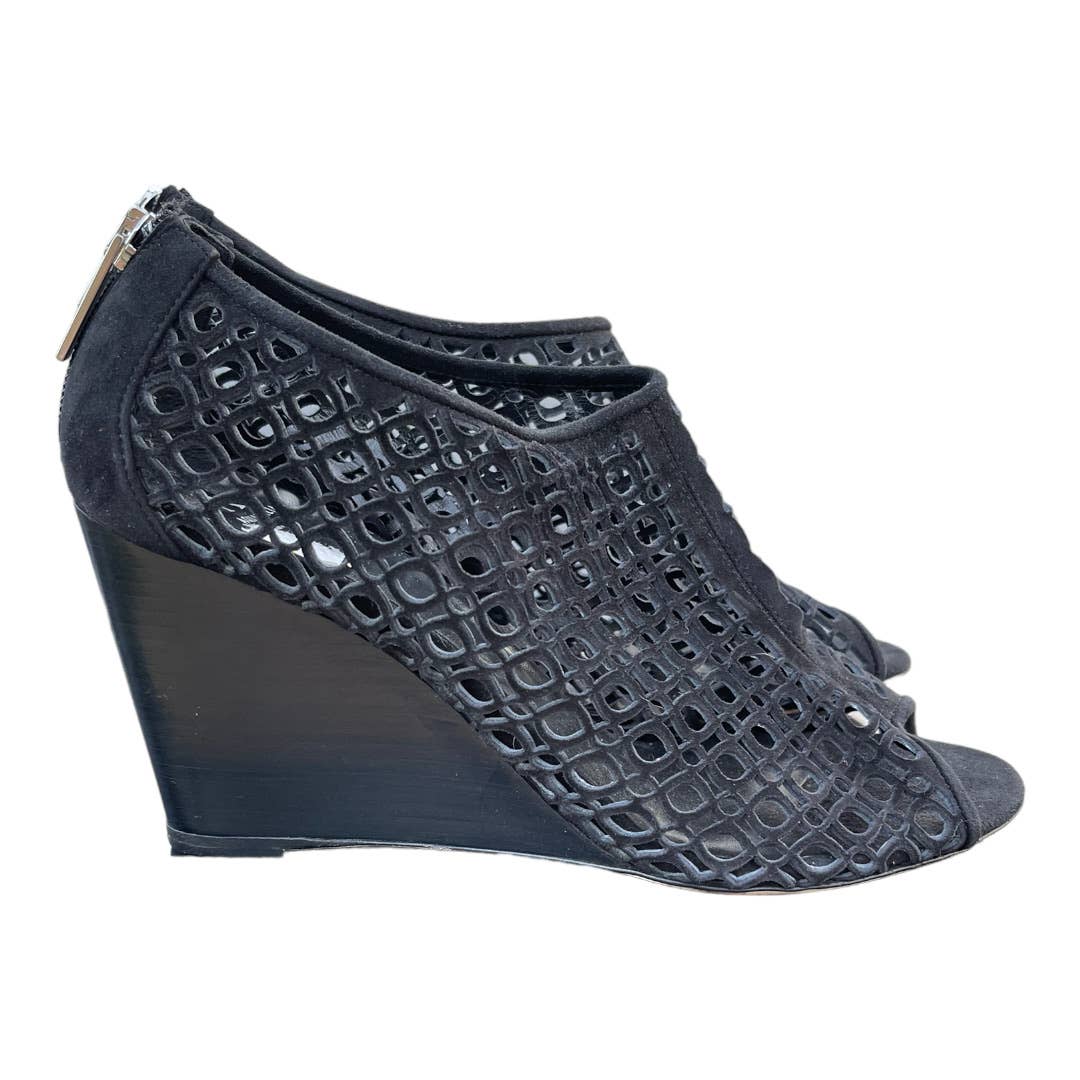 Aquatalia Shelly Lattice Peep Toe Wedge Heels Size 9 New $495 - Premium from Aquatalia - Just $129.0! Shop now at Finds For You