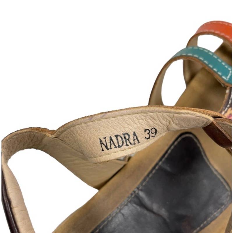 Spring Step L’Artiste Nadra Colorful Gladiator Sandals Size 39 9 - Premium from Spring Step - Just $45.0! Shop now at Finds For You