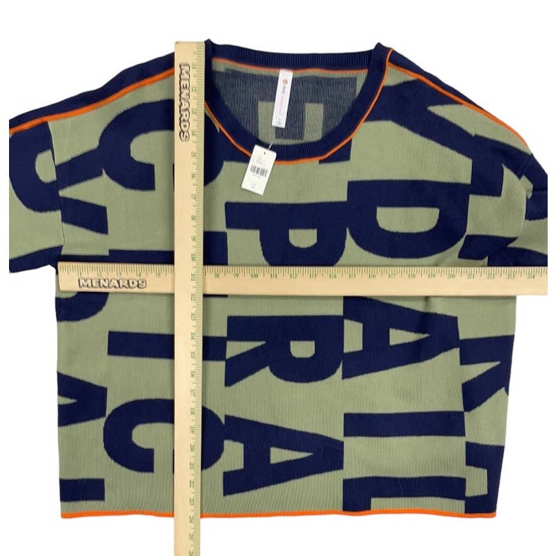 Anthropologie Daily Practice Logo Sweater Knit Size XL New - Premium from Anthropologie - Just $129.0! Shop now at Finds For You
