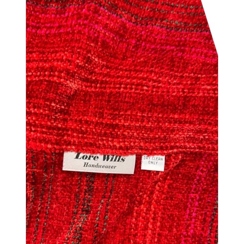 Lore Wills Handwoven Oversized Fringe Chenille Shawl New Mexico Artisan New - Premium from Lorne Wills - Just $126.0! Shop now at Finds For You