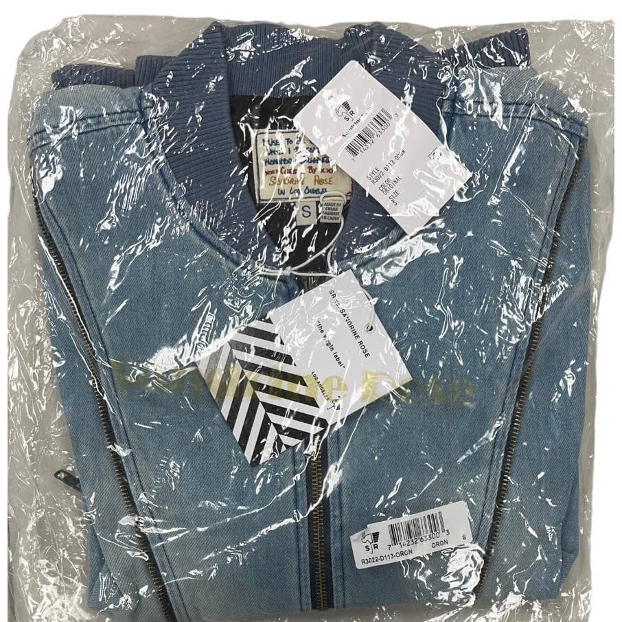 Free People x Sandrine Rose Zip Bomber Denim Jacket Coat Size S New - Premium  from Free People - Just $149.0! Shop now at Finds For You