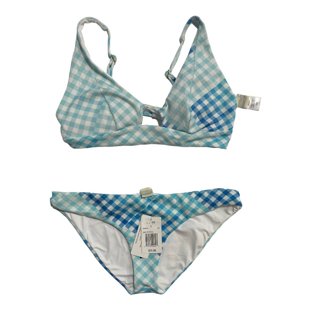 L*SPACE Revolve DD Alia Bikini Top and Sandy Bottom L Picnic Plaid Pique New - Premium from L*SPACE - Just $99.0! Shop now at Finds For You
