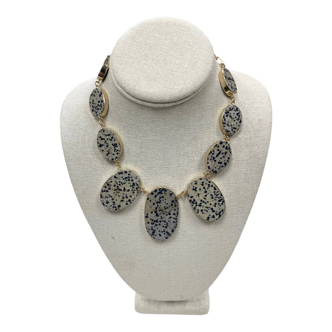 Anthropologie Beth Ward Studio Neutral Stone Statement Necklace New - Premium from Anthropologie - Just $79.0! Shop now at Finds For You