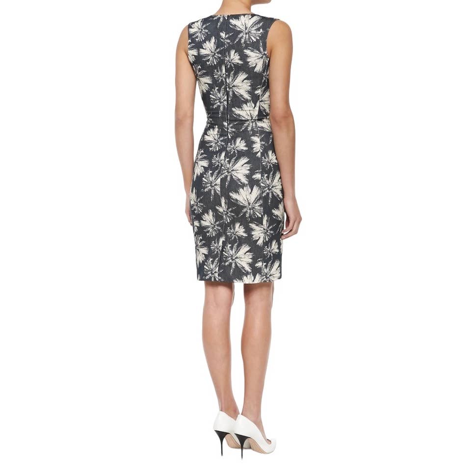 L’Agence Sleeveless Palm Tree Print Denim Dress Size 8 New - Premium from L’agence - Just $125.0! Shop now at Finds For You