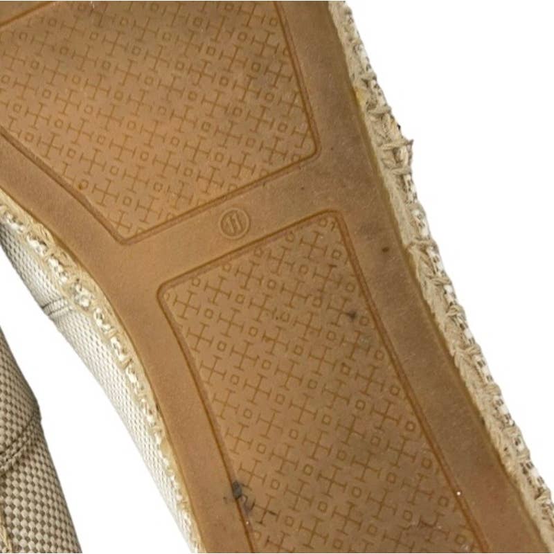 Tory Burch Colorblock Woven Canvas Leather Espadrilles Flats Shoes Size 11 - Premium from Tory Burch - Just $135.0! Shop now at Finds For You