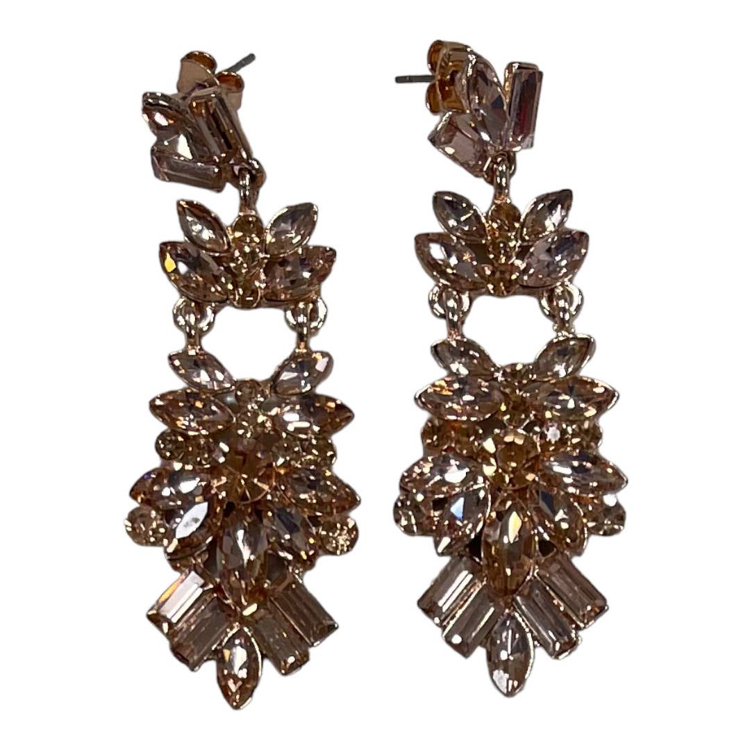 Anthropologie Pop Crystal Drop Earrings Pink New - Premium from Anthropologie - Just $68.0! Shop now at Finds For You
