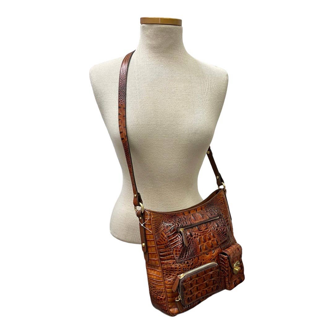 Brahmin Pecan Melbourne Large Crossbody Handbag Purse Leather New - Premium from Brahmin - Just $259.00! Shop now at Finds For You