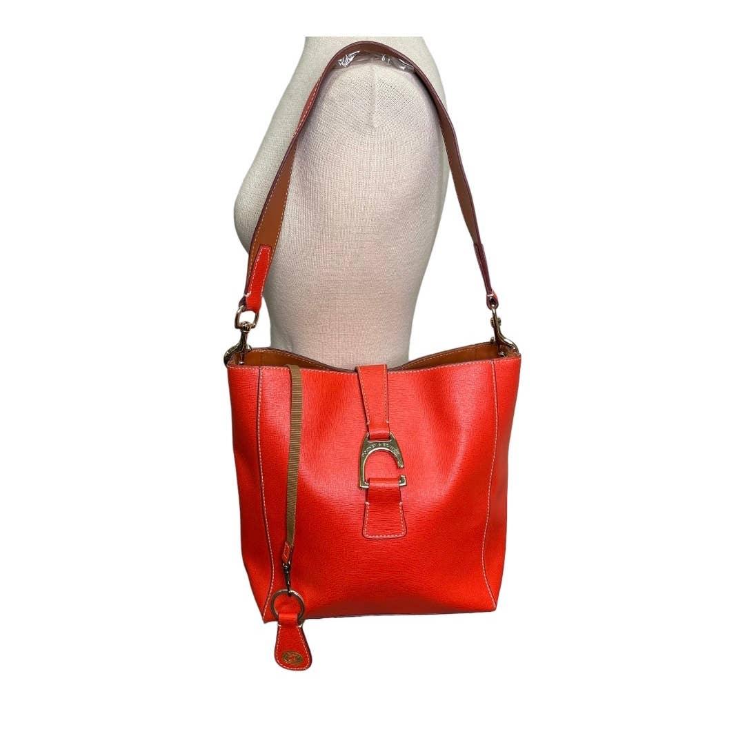 Dooney & Bourke Lana Shoulder Bag Handbag Purse Leather Orange - Premium from Dooney & Bourke - Just $175.0! Shop now at Finds For You
