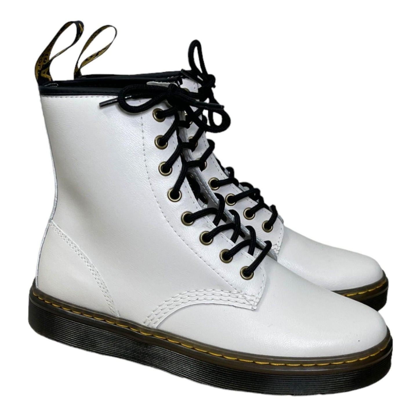 Dr Martens Zavala 8 Eyelet Combat Lace up Leather Boots Size 9 - Premium Clothing, Shoes & Accessories:Baby:Baby & Toddler Clothing:Bottoms from Dr. Martens - Just $139.00! Shop now at Finds For You