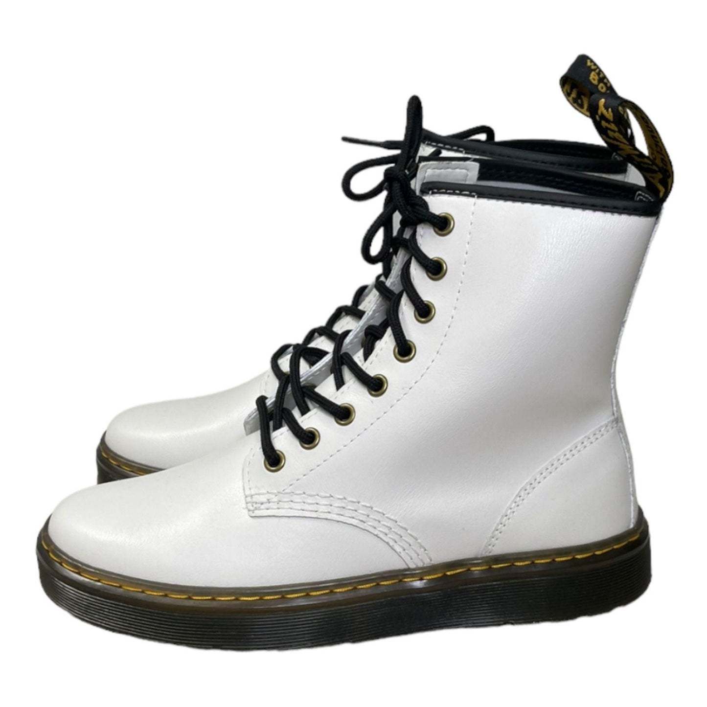 Dr Martens Zavala 8 Eyelet Combat Lace up Leather Boots Size 9 - Premium Clothing, Shoes & Accessories:Baby:Baby & Toddler Clothing:Bottoms from Dr. Martens - Just $139.00! Shop now at Finds For You
