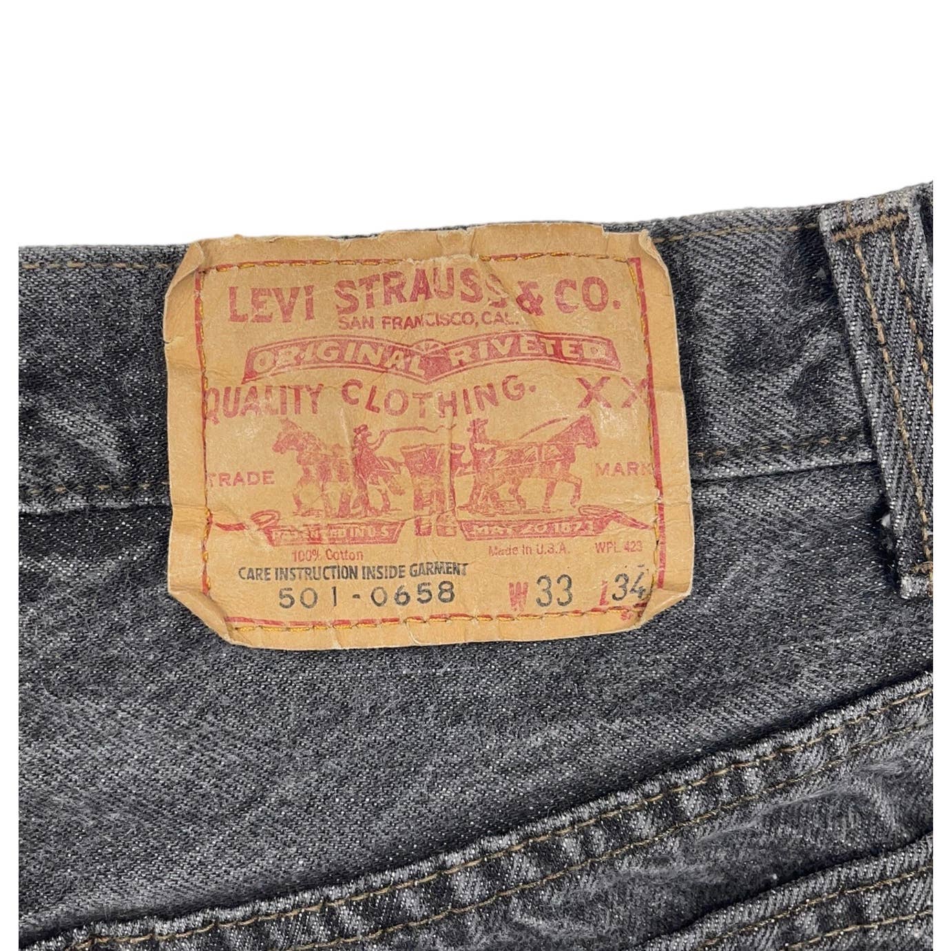 Urban Outfitters Vintage 80’s Levi’s Camo Embellished Jeans Size 33 - Premium from Levi's - Just $129.0! Shop now at Finds For You