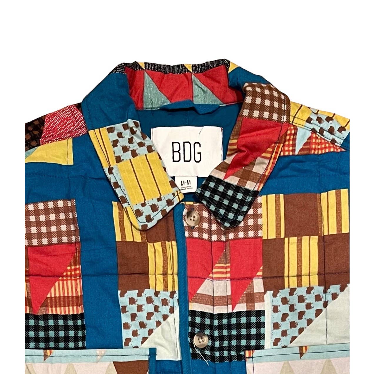 Urban Outfitters UO BDG Patchwork Quilt Shrt Jacket Size M New - Premium from Urban Outfitters - Just $129.0! Shop now at Finds For You