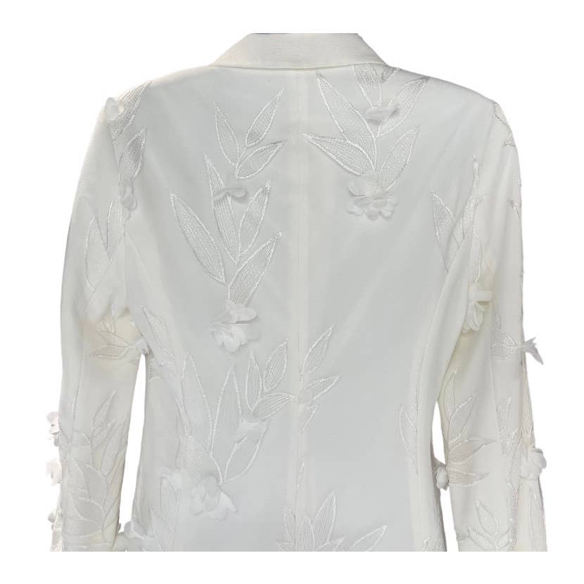 Dress The Population Blazer Appliqué Mini Dress Size Small Off White - Premium from Dress The Population - Just $159.0! Shop now at Finds For You