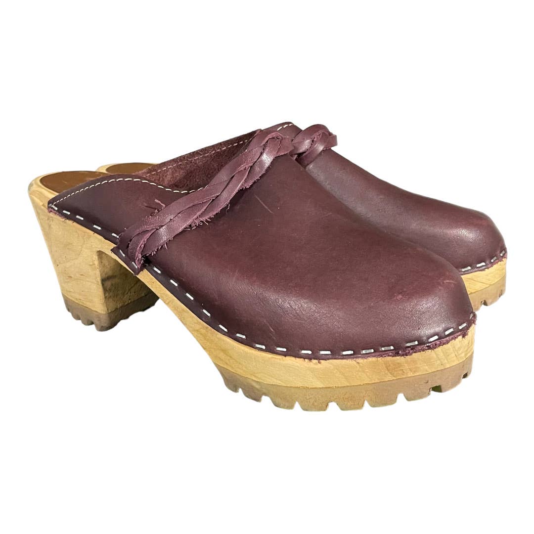 Mia Elsa Clogs Mule Slip On Shoes Braided Size 39 EU 9 USWine - Premium from MIA - Just $85.0! Shop now at Finds For You