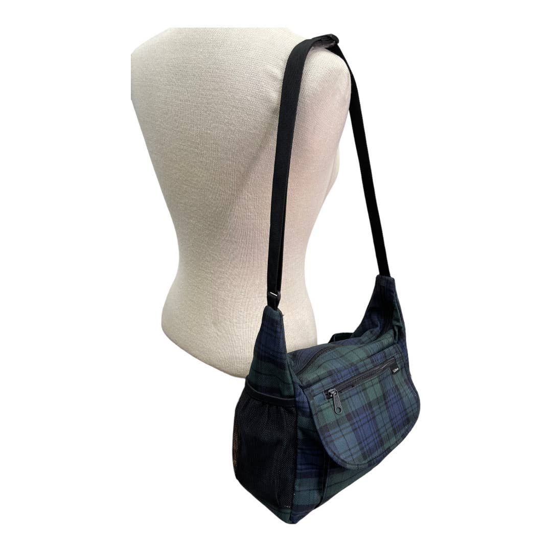 LL Bean Blackwatch Plaid Travel Bag Handbag Purse - Premium from L.L. Bean - Just $50.0! Shop now at Finds For You