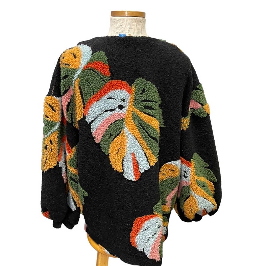 Anthropologie Farm Rio Botanical Sherpa Jacket Size Medium - Premium from Farm Rio - Just $200.0! Shop now at Finds For You