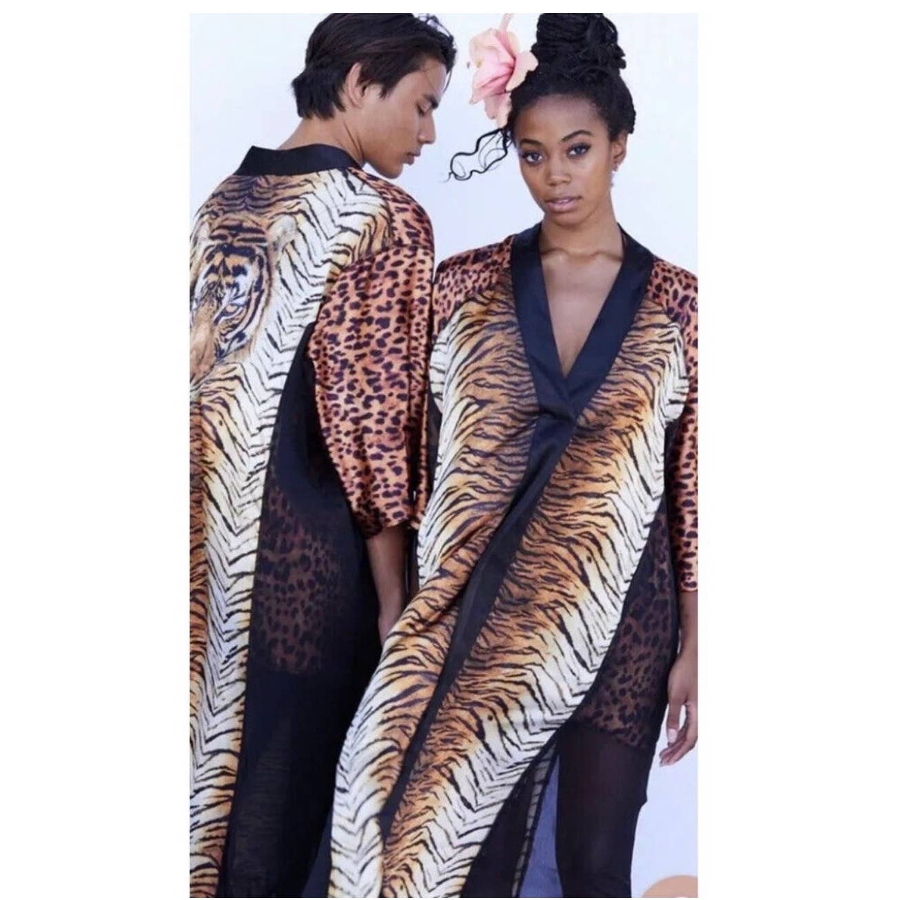 We are HAH Haht Eye of the Tiger Caftan Kimono Robe Size Small New - Premium from We are Hah - Just $119.0! Shop now at Finds For You