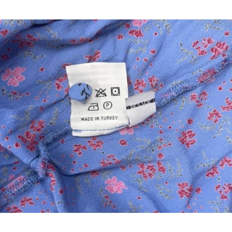 Ghost London Button Front Floral Dress Bohemian Size L Purple - Premium from Ghost London - Just $129.0! Shop now at Finds For You