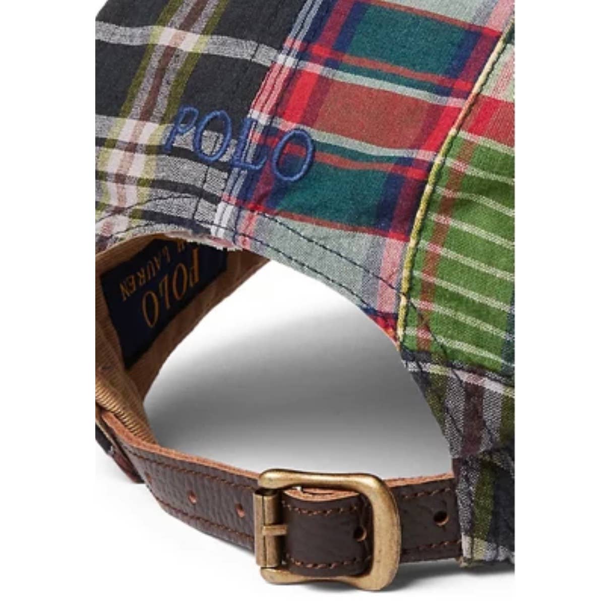 Polo Ralph Lauren Patchwork Madras Longbill Cap Hat - Premium from Polo Ralph Lauren - Just $94.0! Shop now at Finds For You