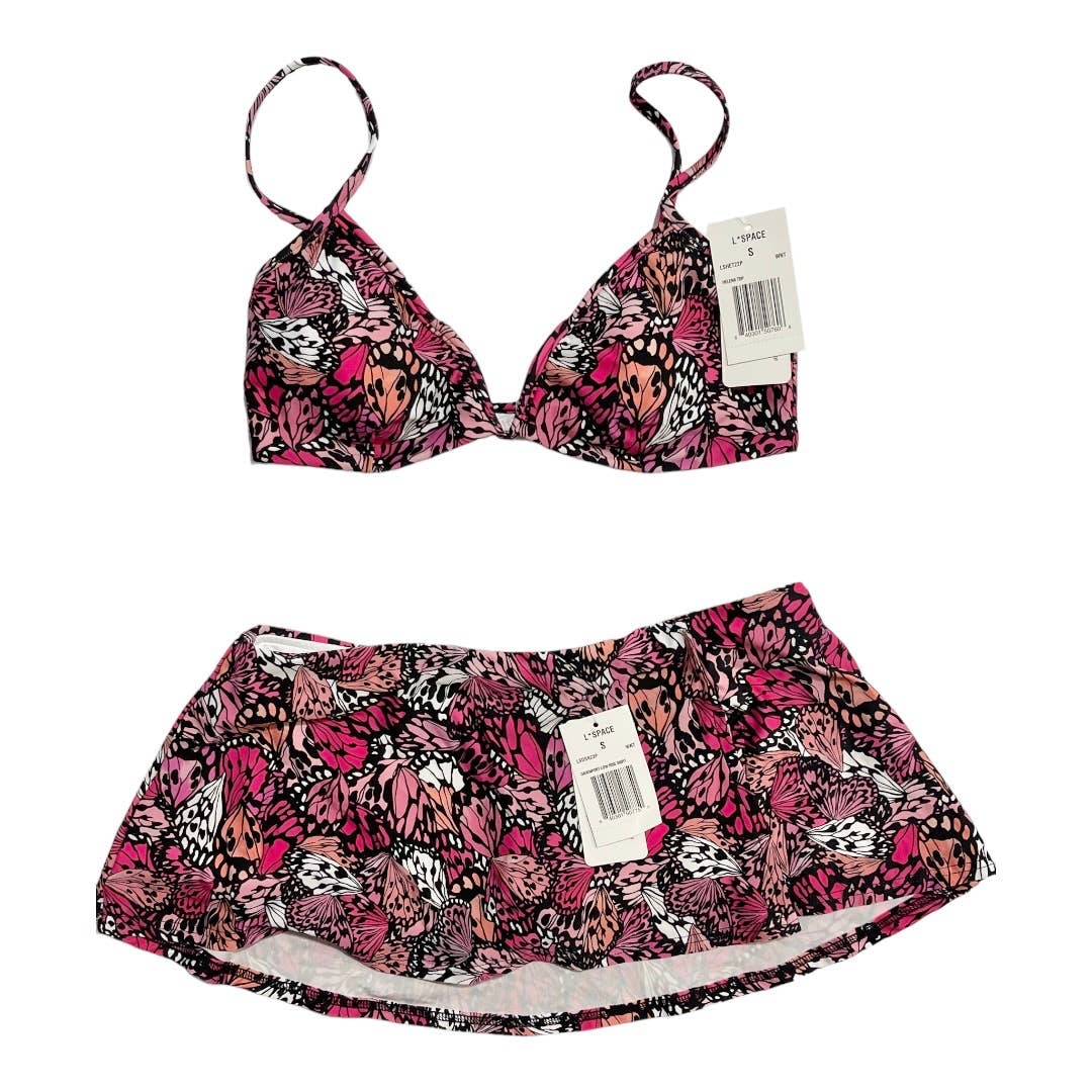 L*SPACE Revolve Set Davenport Low Rise Skirt Helena Bikini Top Butterflies S - Premium from L*SPACE - Just $119.0! Shop now at Finds For You