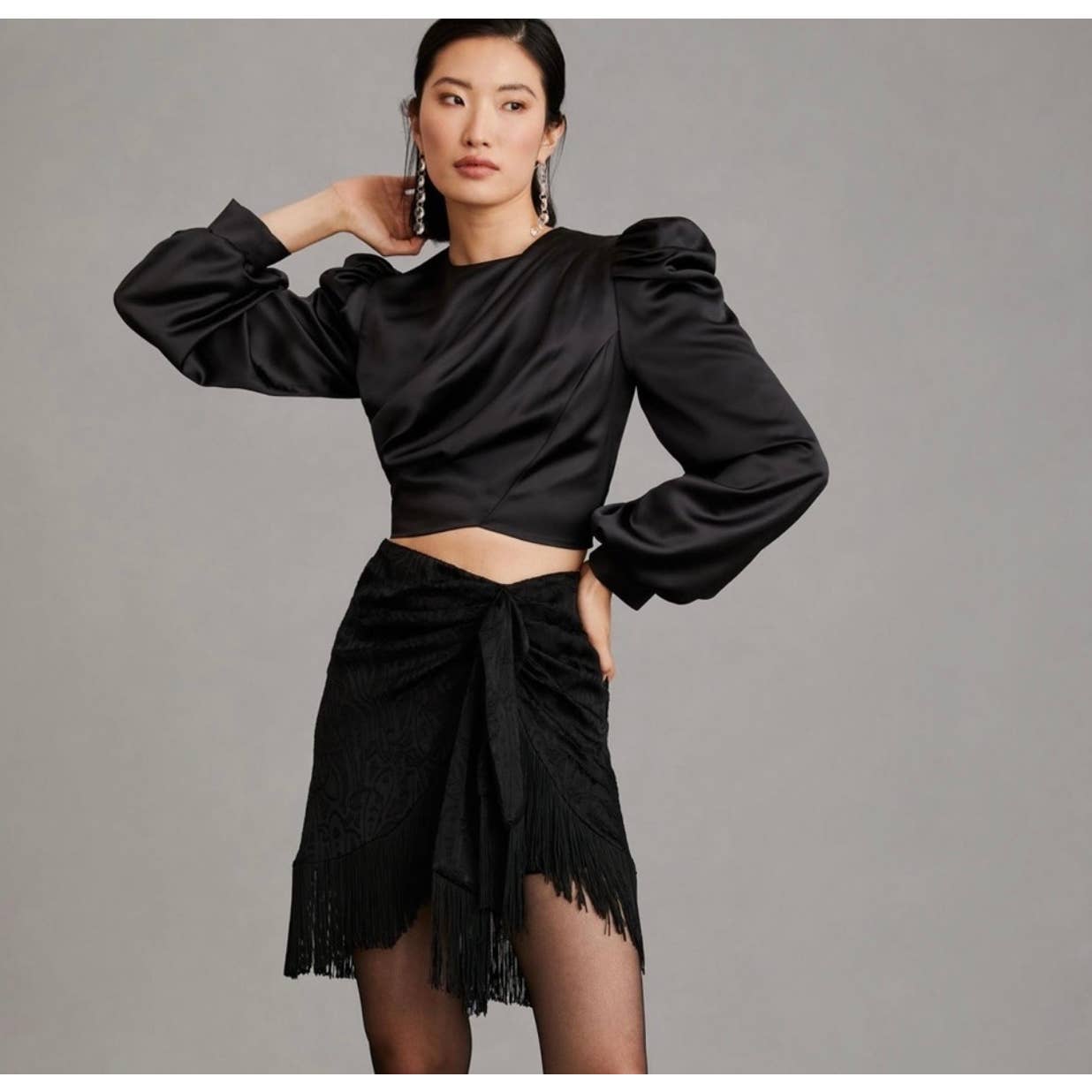Anthropologie Mare Mare Puffsleeve Top Size 2X Black New Plus Size - Premium from Anthropologie - Just $119.0! Shop now at Finds For You