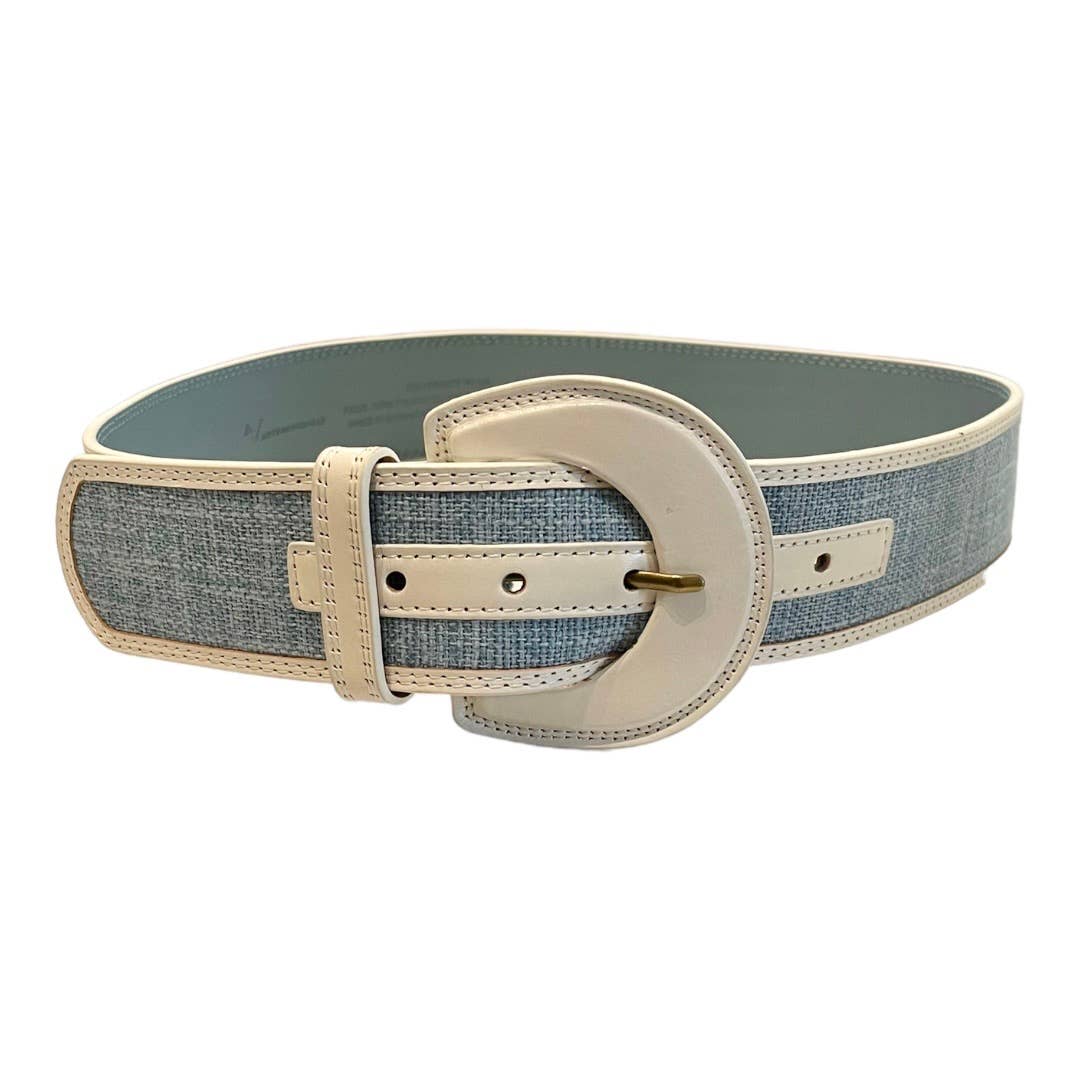 Anthropologie Colorblock Woven Leather Belt Size Medium - Premium from Anthropologie - Just $65.0! Shop now at Finds For You