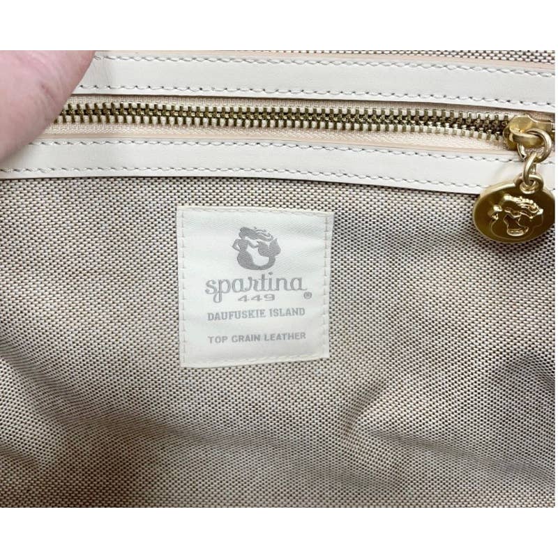 Spartina 446 Bamboo Moon Layla Woven Leather Shoulder Bag Handbag - Premium from Spartina 449 - Just $189.00! Shop now at Finds For You