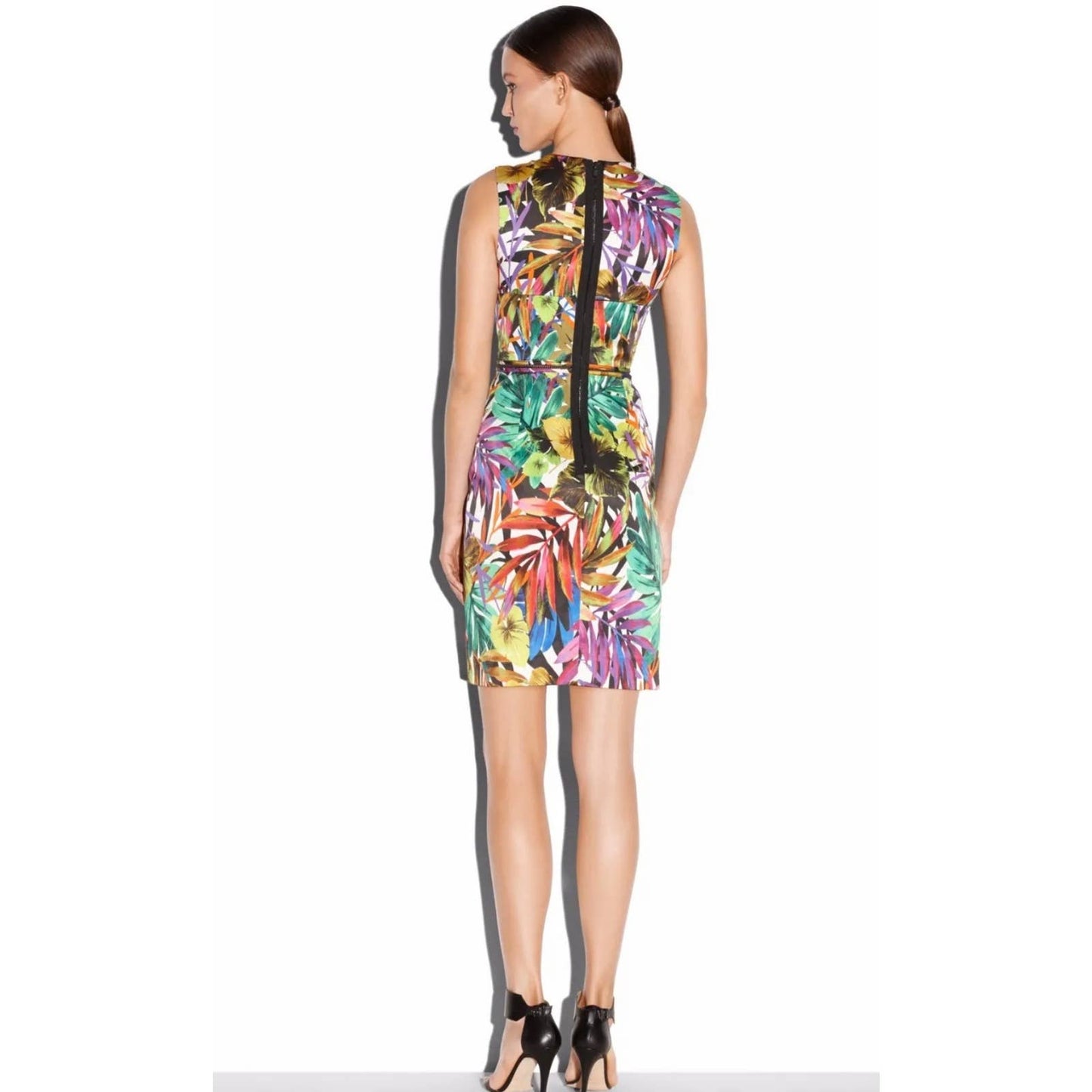 Milly Angular Tropical Print Sleeveless Pencil Dress Colorful Size 4 New - Premium from MILLY - Just $179.0! Shop now at Finds For You