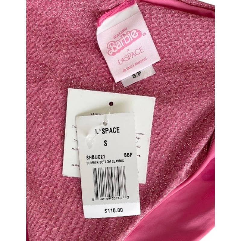 L’Space Malibu Barbie Bummin Bikini Bottom Classic S Barbiecore Pink - Premium from L*SPACE - Just $110.0! Shop now at Finds For You