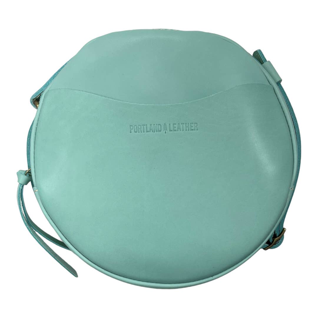 Portland Leather Goods Large Circle Crossbody Handbag Purse New Mint - Premium from Portland Leather Goods - Just $129.0! Shop now at Finds For You