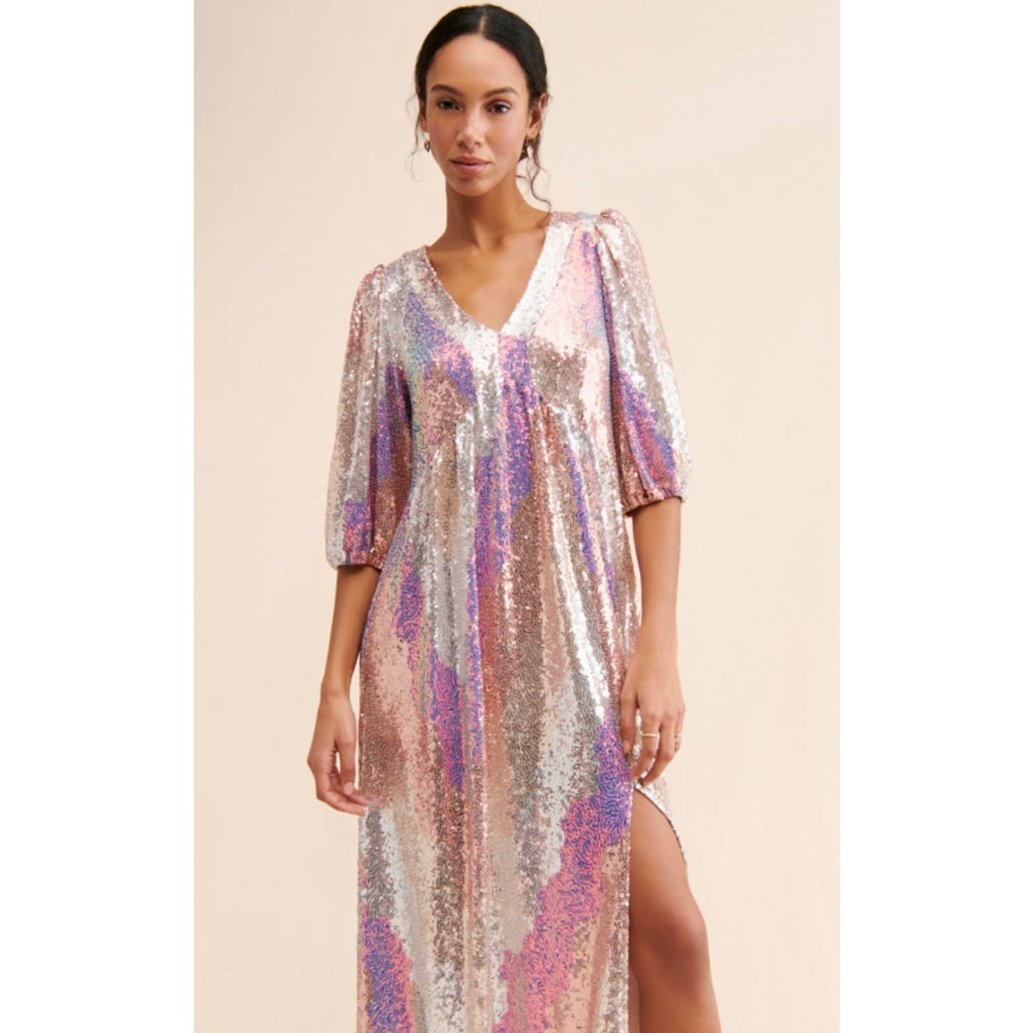 Anthropologie Saltwater Luxe Turner Sequin Maxi Dress Sz XS - Premium from Anthropologie - Just $249.0! Shop now at Finds For You