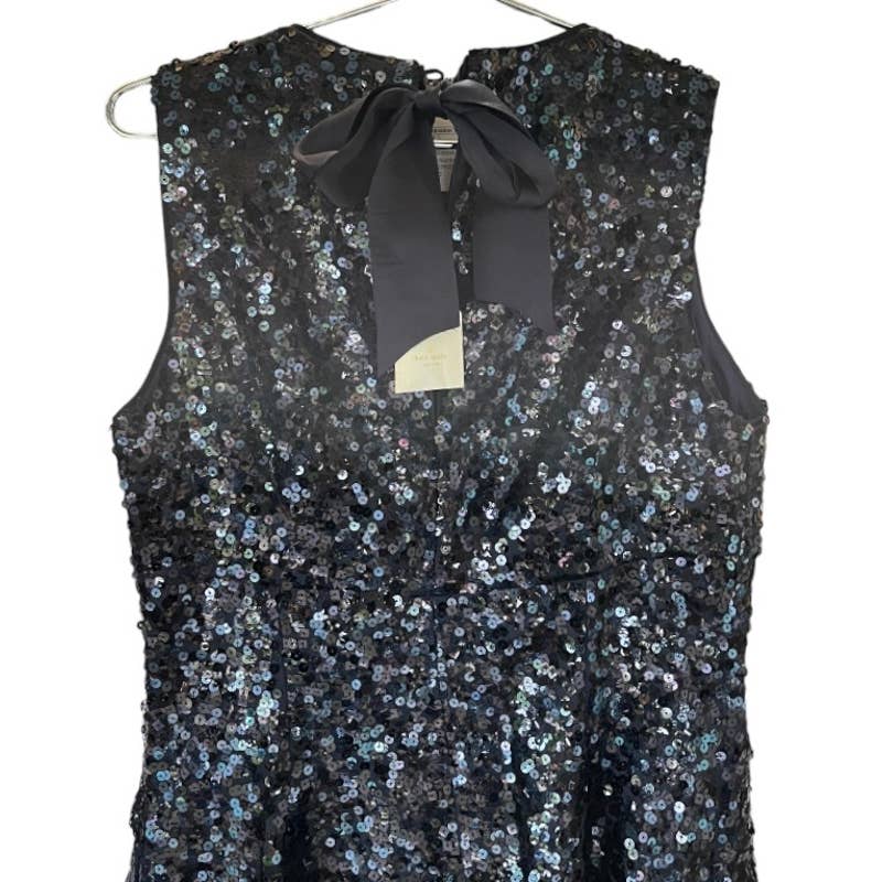 Kate Spade Tokyo Fit and Flare Sequin Dress Navy Size 10 New - Premium from Kate Spade - Just $300.0! Shop now at Finds For You
