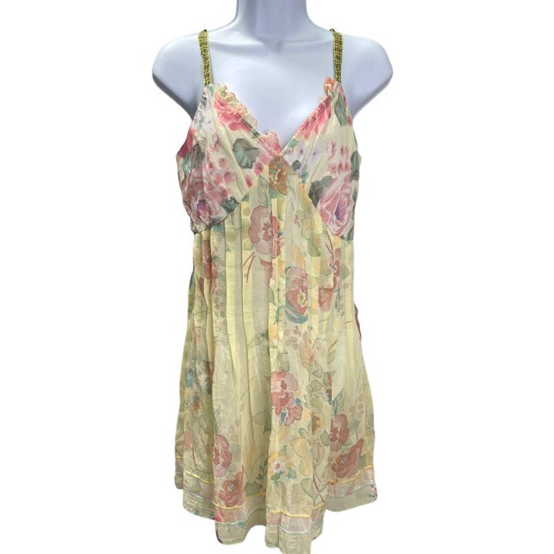 Johnny Was Mixed Floral Slip Dress Size XS Yellow - Premium from Johnny Was - Just $89.00! Shop now at Finds For You