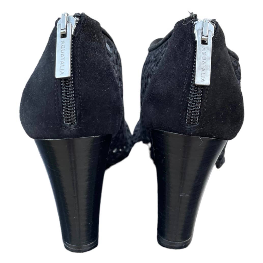 Aquatalia Shelly Lattice Peep Toe Wedge Heels Size 9 New $495 - Premium from Aquatalia - Just $129.0! Shop now at Finds For You