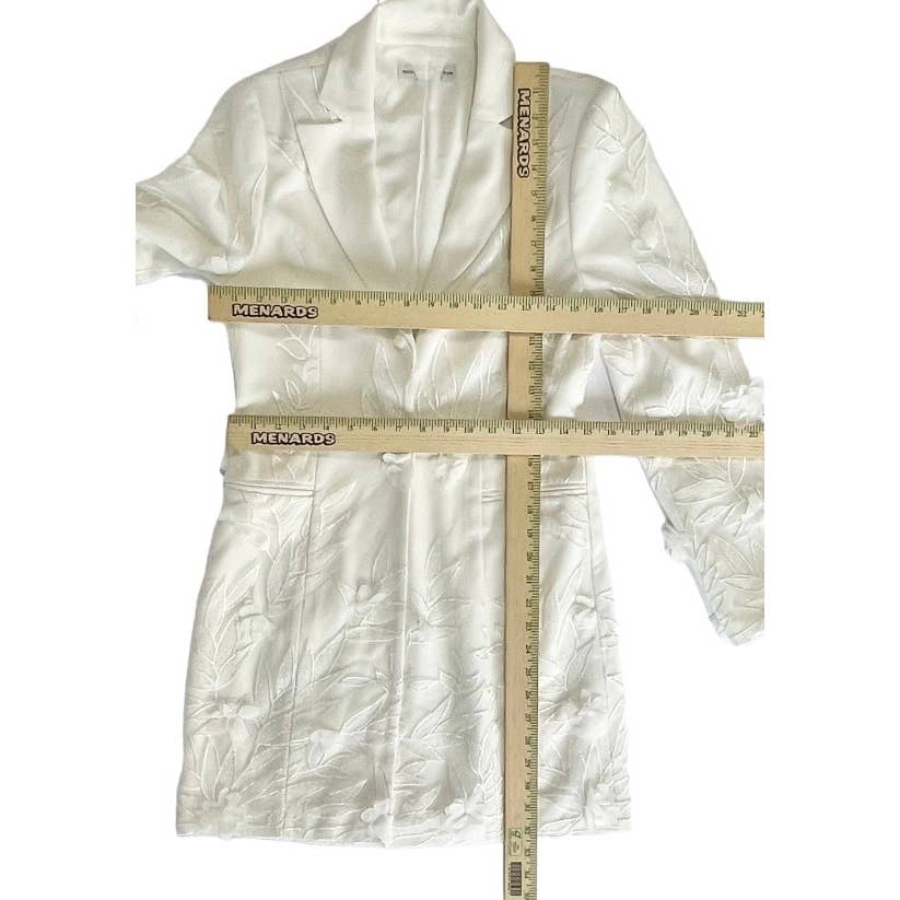 Dress The Population Blazer Appliqué Mini Dress Size Small Off White - Premium from Dress The Population - Just $159.0! Shop now at Finds For You