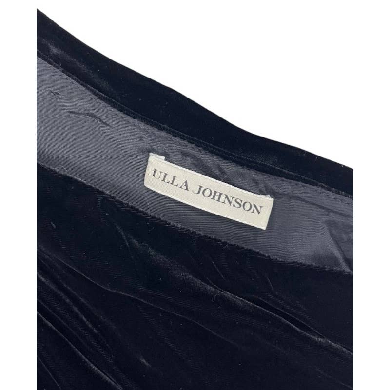 Ulla Johnson Elisa One Shoulder Velvet Midi Dress Size 4 Black - Premium from Ulla Johnson - Just $199.0! Shop now at Finds For You