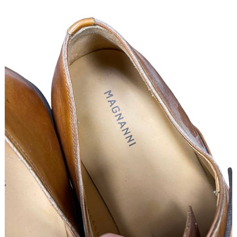 Magnanni Saffron Cuero Lace Up Oxfords Shoes Leather Size 12 Brown - Premium from Magnanni - Just $149.00! Shop now at Finds For You