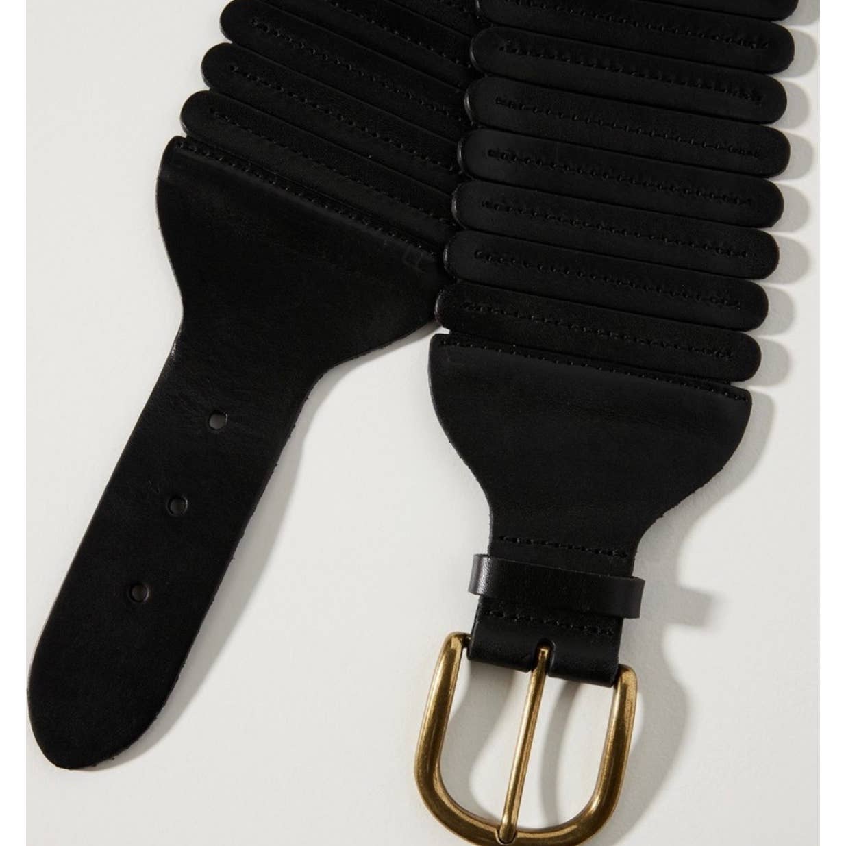 Anthropologie Tabitha Tall Leather Belt Size Small New Black - Premium from Anthropologie - Just $65.0! Shop now at Finds For You
