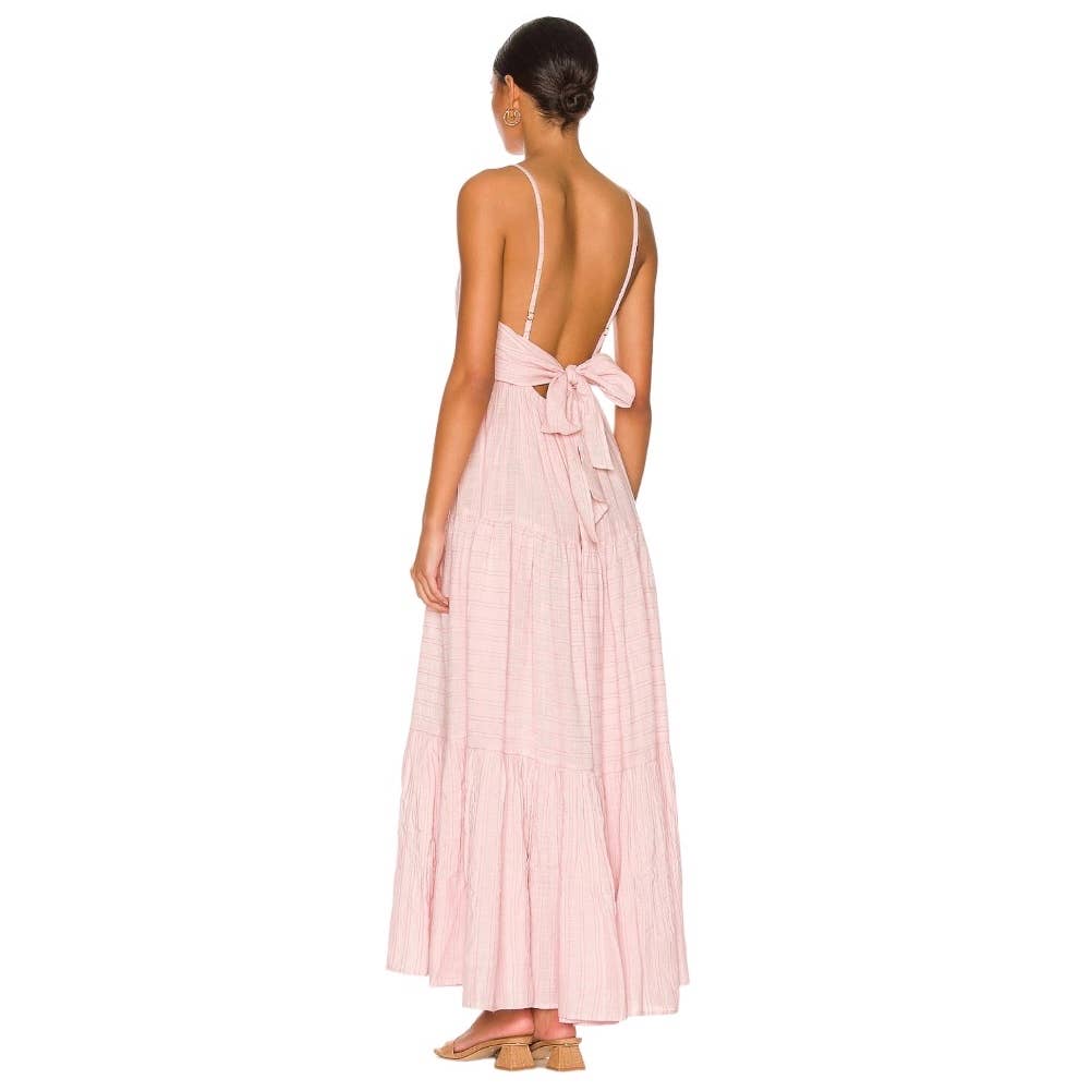 L*SPACE Revolve Santorini Maxi Dress Size XS Rose Quartz New Barbiecore - Premium from L*SPACE - Just $159.0! Shop now at Finds For You