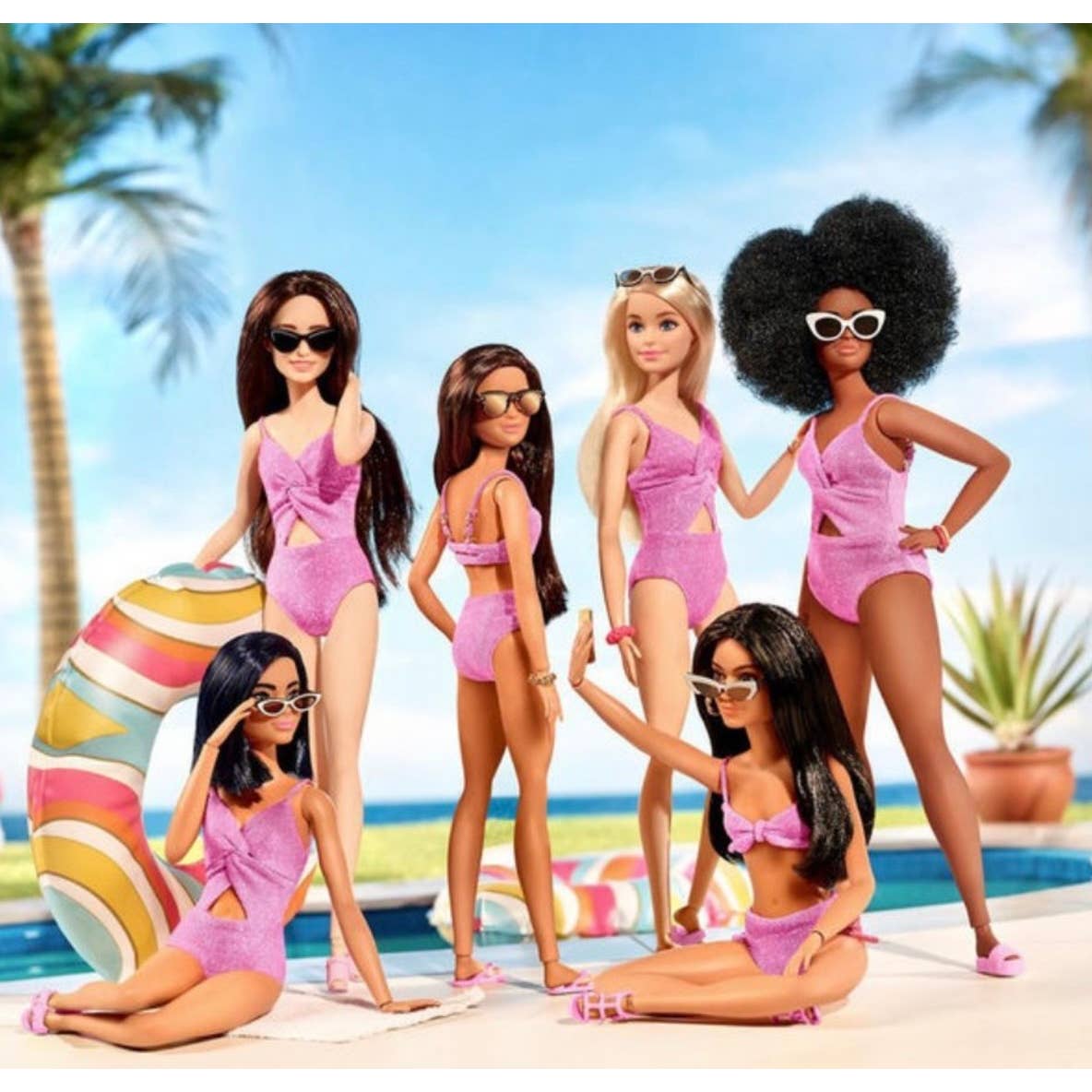 L’Space Malibu Barbie Bummin Bikini Bottom Classic S Barbiecore Pink - Premium from L*SPACE - Just $110.0! Shop now at Finds For You
