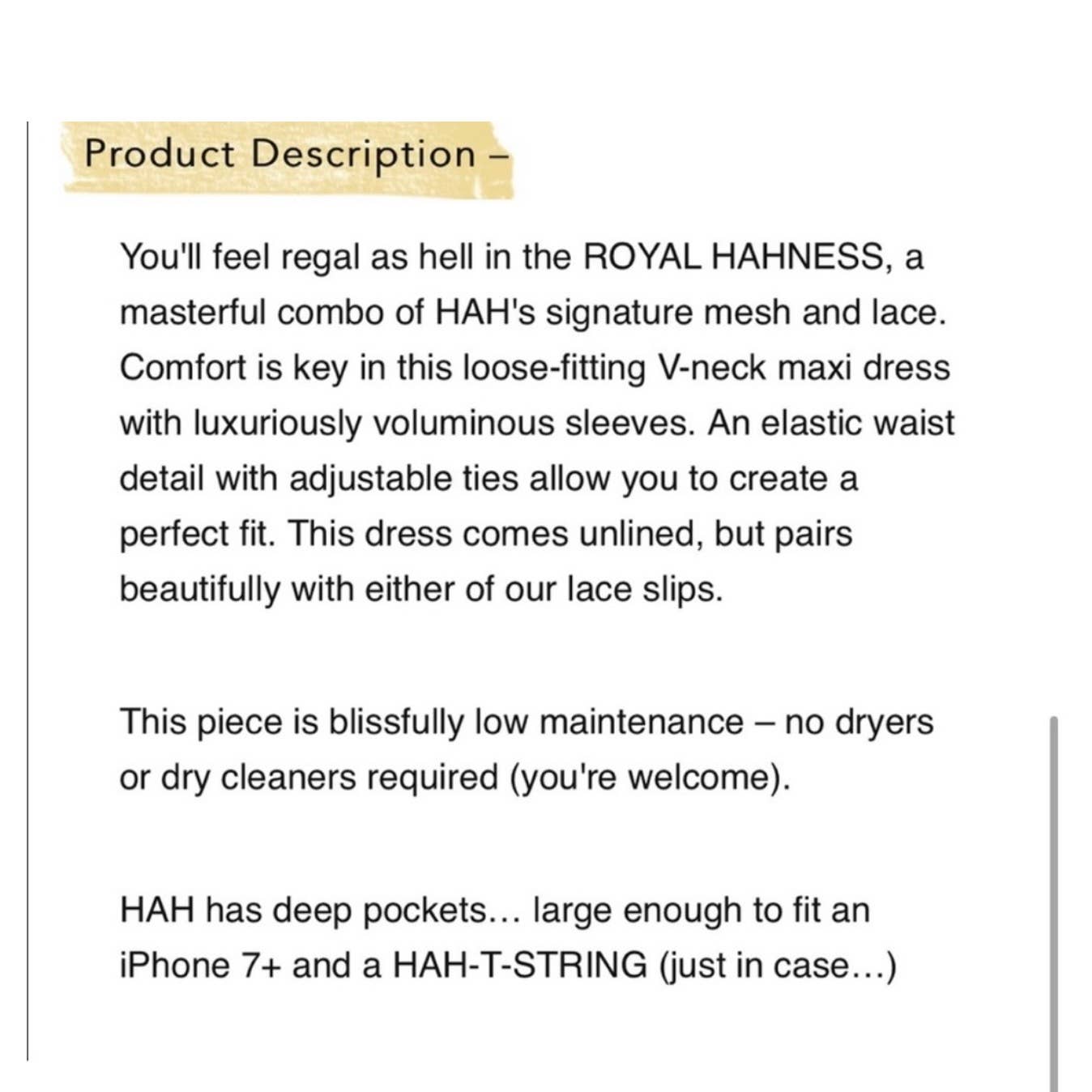We are HAH Royal HAHness Lace Maxi Dress Balloon Sleeve Festival M/L Yellow New - Premium from We are HAH - Just $149.00! Shop now at Finds For You