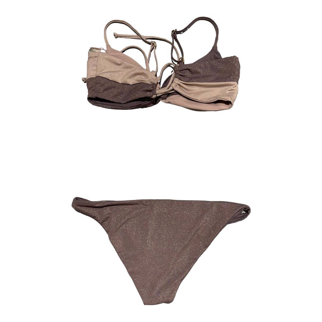 L*SPACE Set Shimmer Ringo Top Comancho Bikini Bottom XL New - Premium from L*SPACE - Just $139.0! Shop now at Finds For You