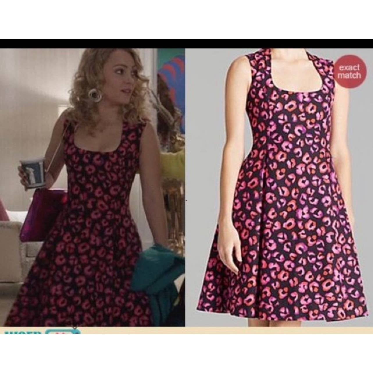 Kate Spade Kimi Fit Flare Animal Print Dress Size 6 As Seen on TV - Premium from Kate Spade - Just $139.0! Shop now at Finds For You
